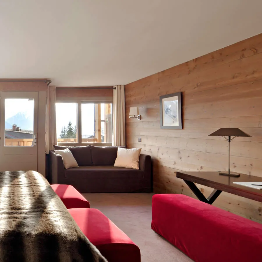 Junior Suite interior at Hotel Vanessa Verbier, Swiss Alps