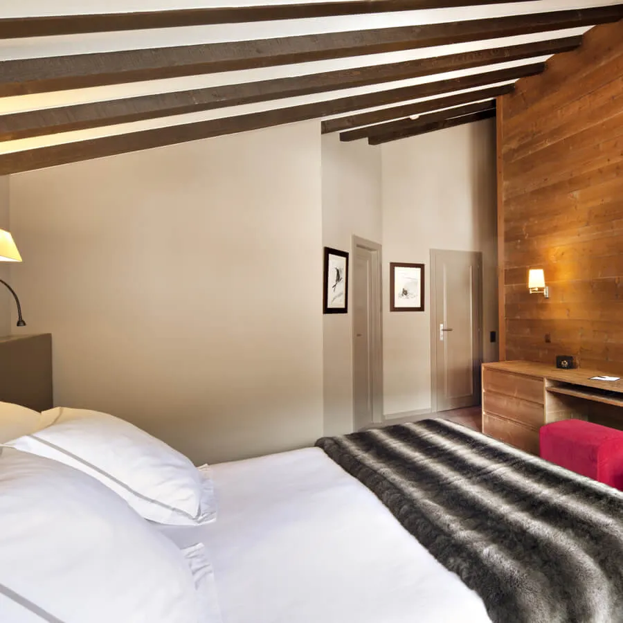 Penthouse interior at Hotel Vanessa Verbier, Swiss Alps