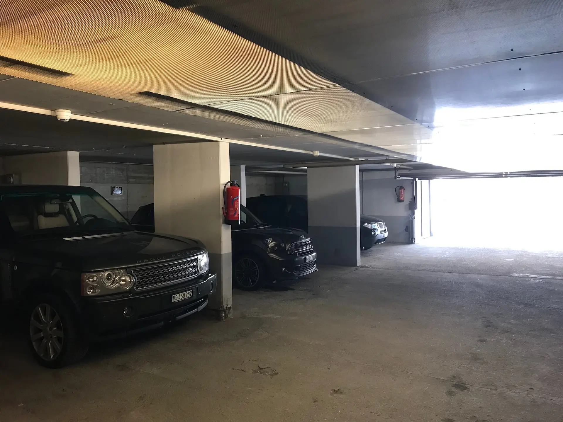 Free underground garage of Hotel Vanessa, Verbier